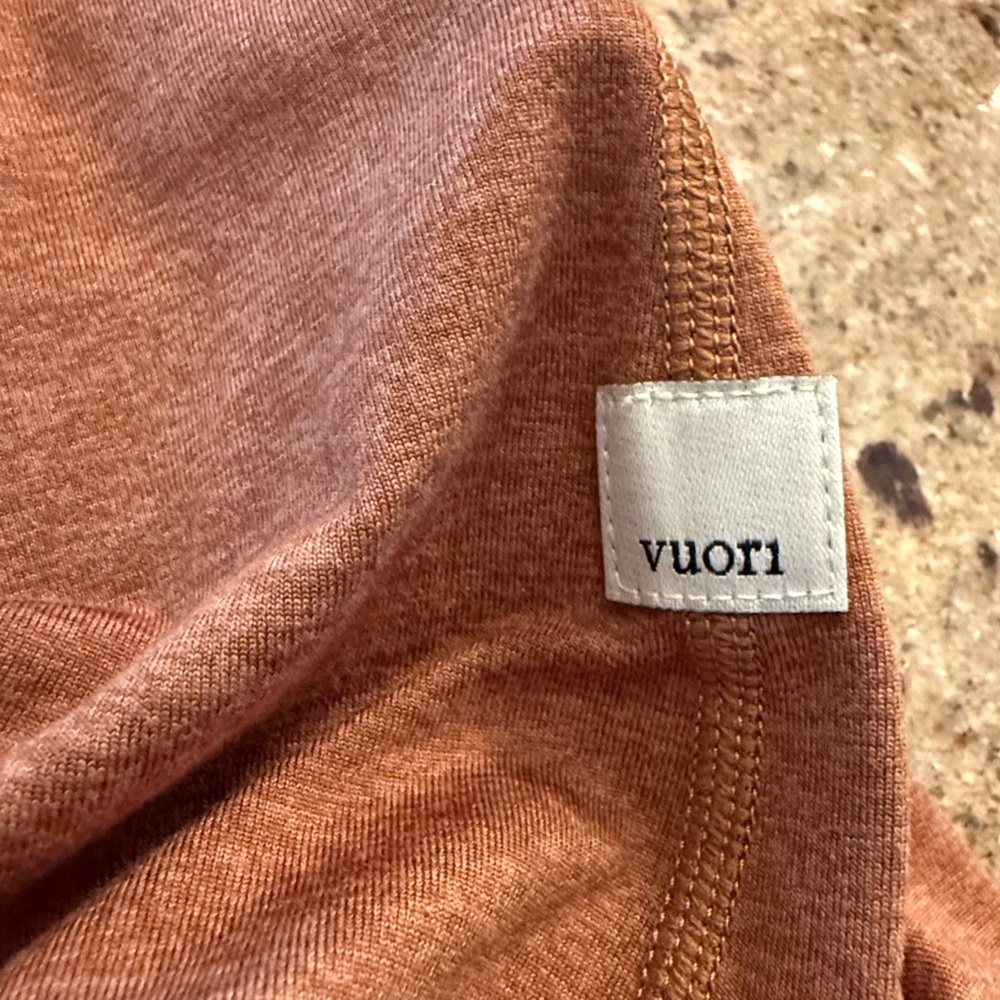 Vuori Heathered Rust Skater Skirt - Picture 4 of 8